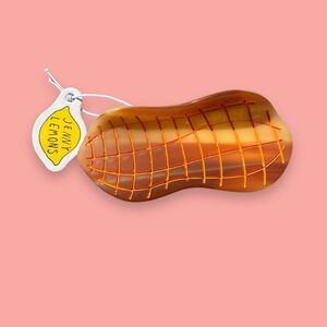 NWT Jenny Lemons Hair Claw Peanut Shaped Up Do Accessory Clip